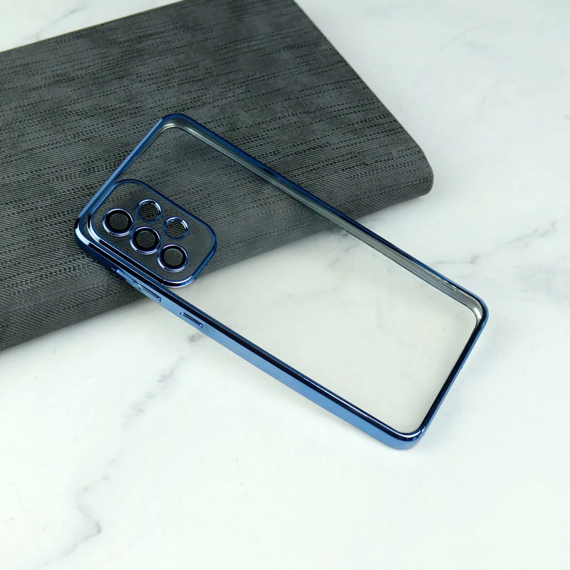 قاب ساده شفاف دور رنگی محافظ لنزدار Samsung Galaxy A33 5G