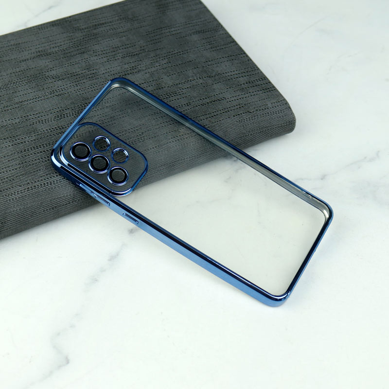 قاب ساده شفاف دور رنگی محافظ لنزدار Samsung Galaxy A33 5G