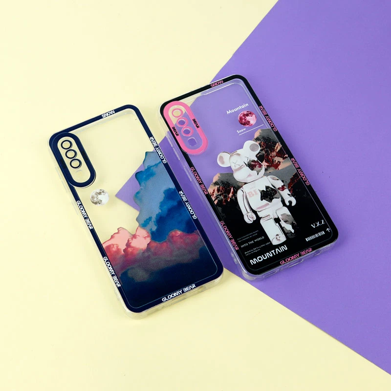 قاب ژله ای شفاف طرح کوهستان محافظ لنزدار Samsung Galaxy A50s