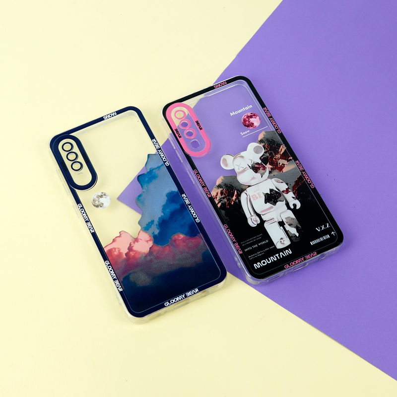قاب ژله ای شفاف طرح کوهستان محافظ لنزدار Samsung Galaxy A50s