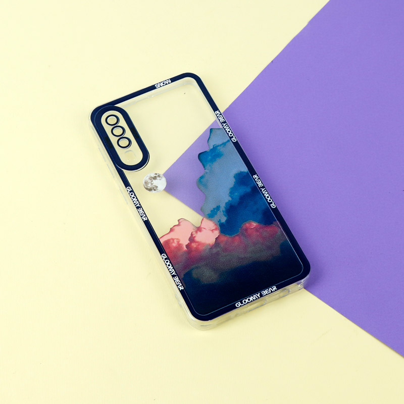 قاب ژله ای شفاف طرح کوهستان محافظ لنزدار Samsung Galaxy A50s