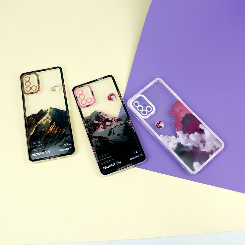 قاب ژله ای شفاف طرح کوهستان محافظ لنزدار Samsung Galaxy A51