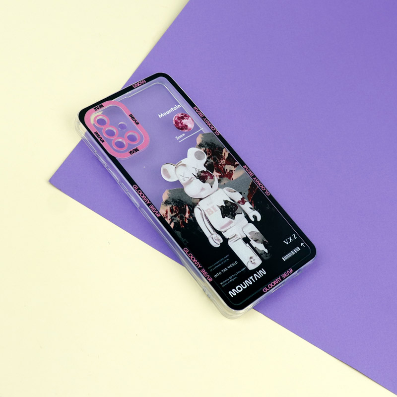 قاب ژله ای شفاف طرح کوهستان محافظ لنزدار Samsung Galaxy A51
