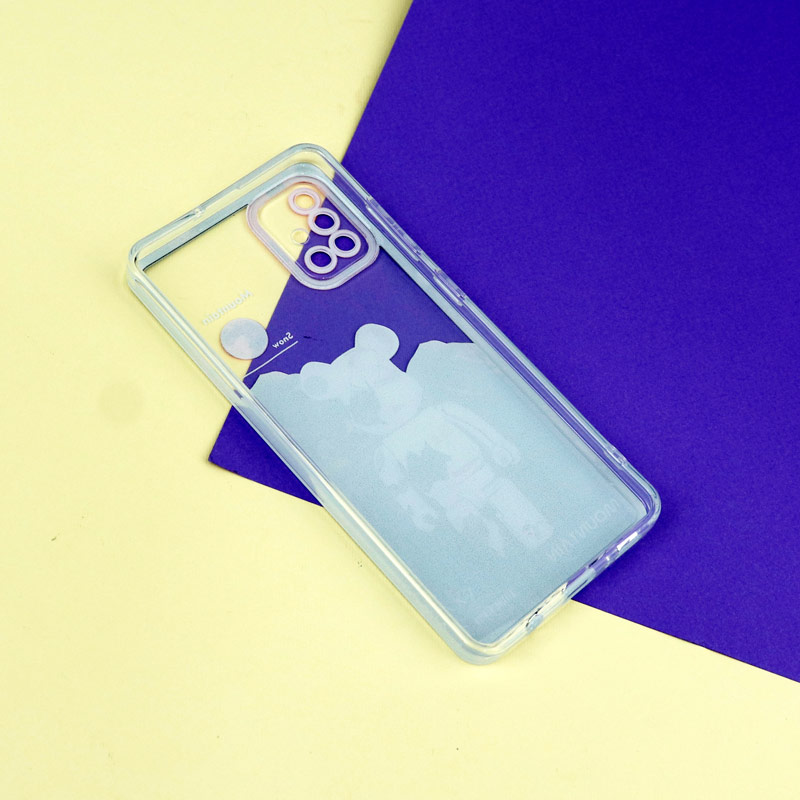 قاب ژله ای شفاف طرح کوهستان محافظ لنزدار Samsung Galaxy A51