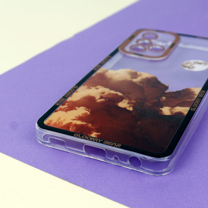 قاب ژله ای شفاف طرح کوهستان محافظ لنزدار Samsung Galaxy A52 / A52s