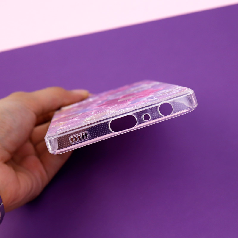 قاب ژله ای طرحدار گل برجسته محافظ لنزدار Samsung Galaxy A52 / A52s