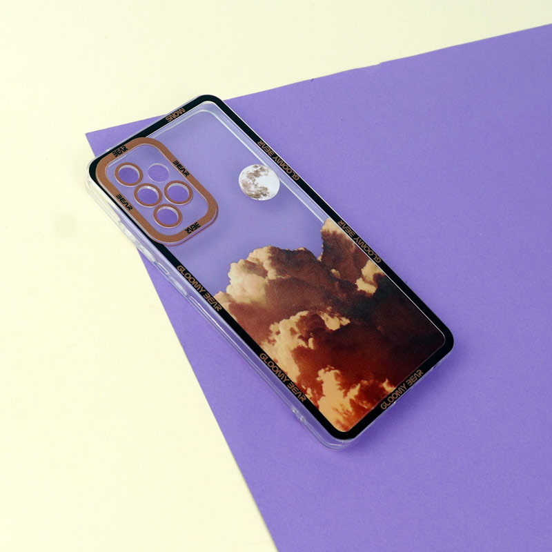 قاب ژله ای شفاف طرح کوهستان محافظ لنزدار Samsung Galaxy A52 / A52s