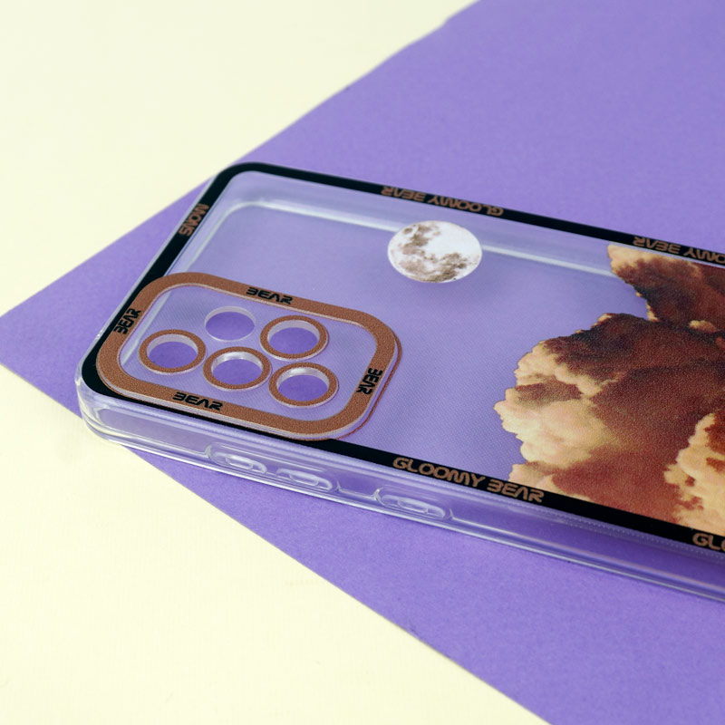 قاب ژله ای شفاف طرح کوهستان محافظ لنزدار Samsung Galaxy A52 / A52s