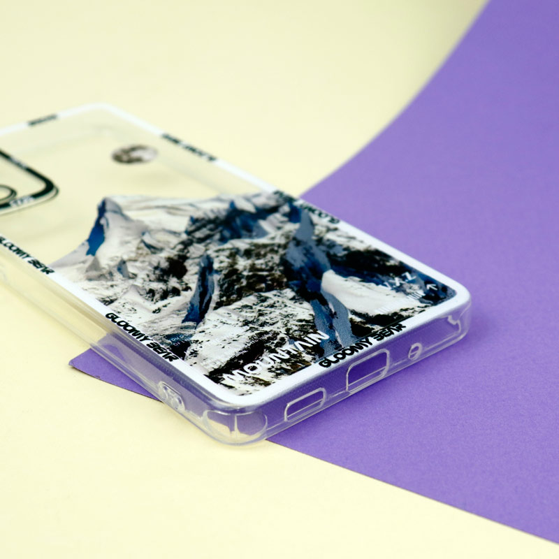 قاب ژله ای شفاف طرح کوهستان محافظ لنزدار Samsung Galaxy S20 FE
