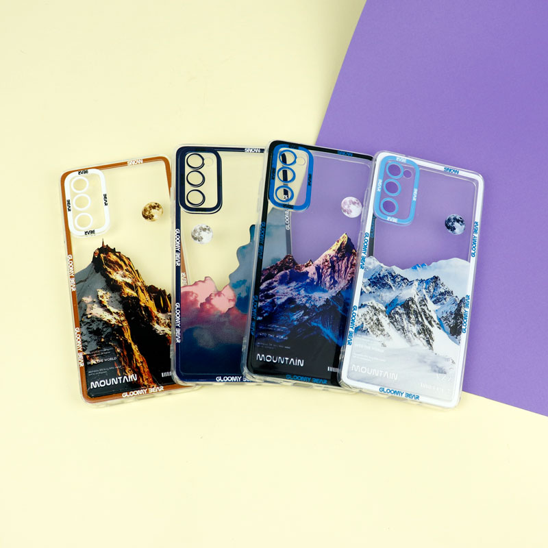 قاب ژله ای شفاف طرح کوهستان محافظ لنزدار Samsung Galaxy S20 FE