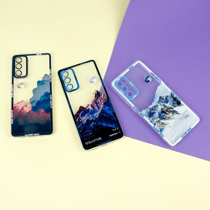 قاب ژله ای شفاف طرح کوهستان محافظ لنزدار Samsung Galaxy S20 FE