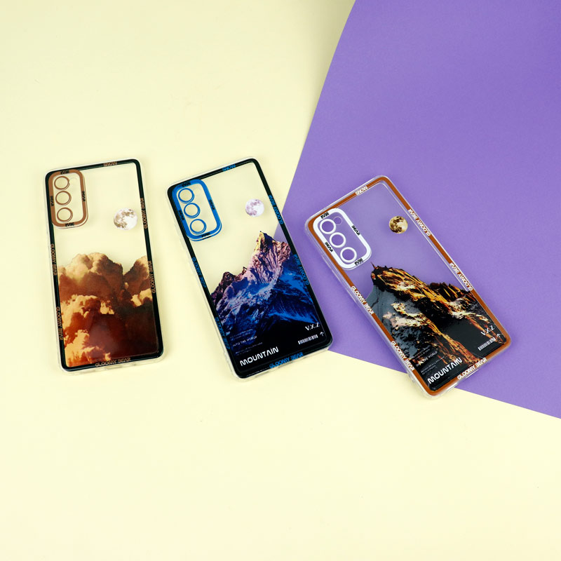قاب ژله ای شفاف طرح کوهستان محافظ لنزدار Samsung Galaxy S20 FE