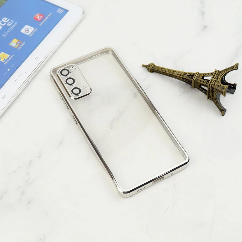 قاب شفاف دور رنگی محافظ لنزدار Samsung Galaxy S20 FE