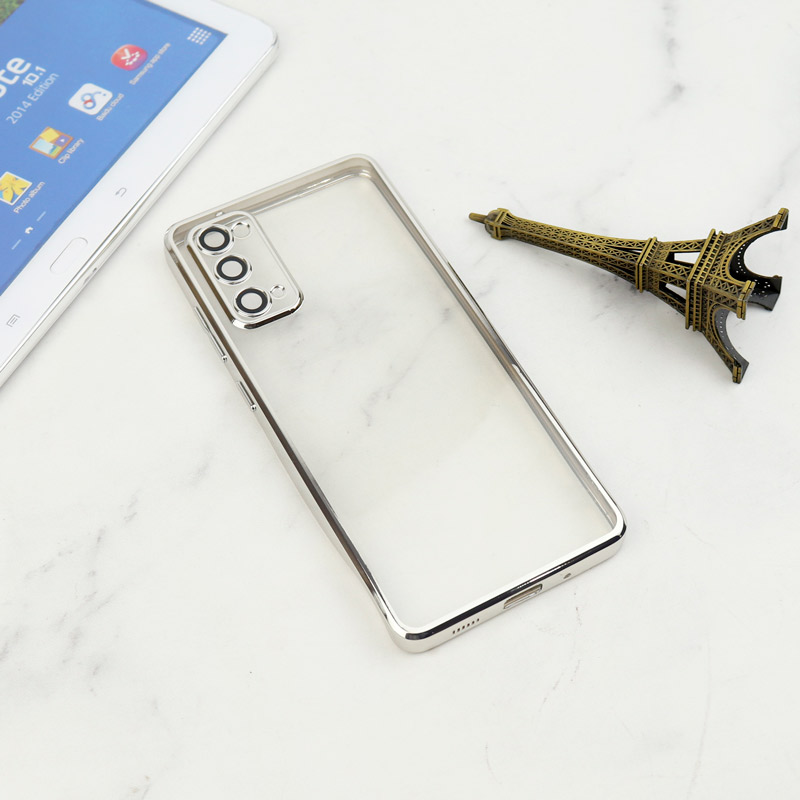 قاب شفاف دور رنگی محافظ لنزدار Samsung Galaxy S20 FE