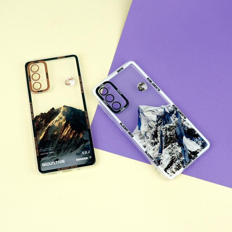 قاب ژله ای شفاف طرح کوهستان محافظ لنزدار Samsung Galaxy S20 FE
