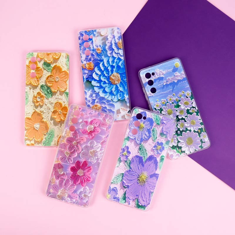 قاب ژله ای طرحدار گل برجسته محافظ لنزدار Samsung Galaxy S20 FE