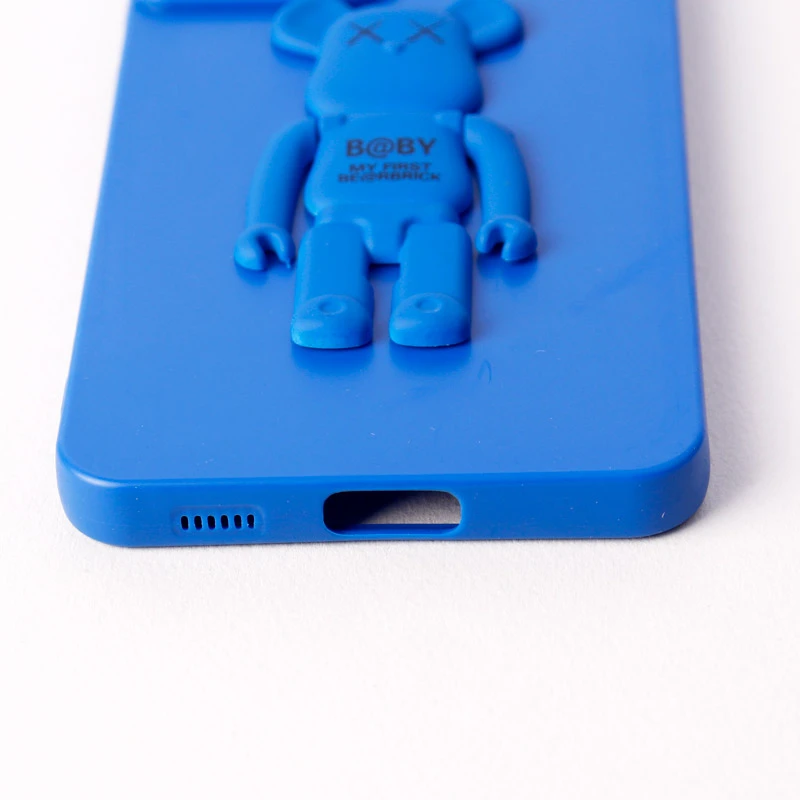 قاب سیلیکونی Bearbrick محافظ لنزدار Samsung Galaxy S21 FE 5G