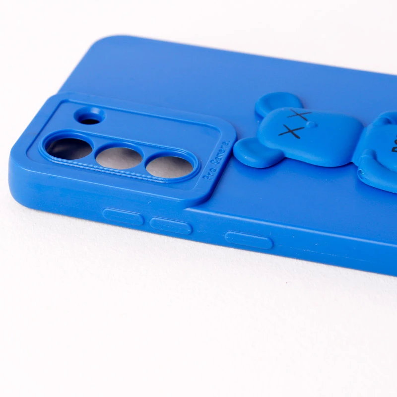 قاب سیلیکونی Bearbrick محافظ لنزدار Samsung Galaxy S21 FE 5G