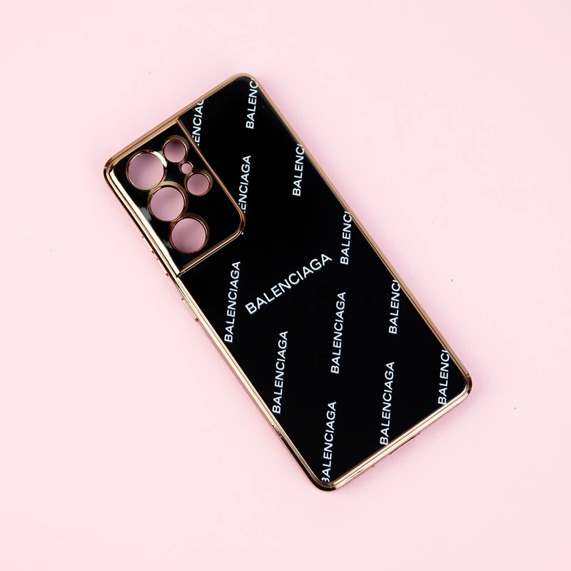 قاب طرحدار My Case محافظ لنزدار Samsung Galaxy S21 Ultra مشکی
