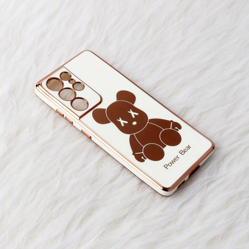 قاب My Case Power Bear سامسونگ Galaxy S21 Ultra محافظ لنزدار