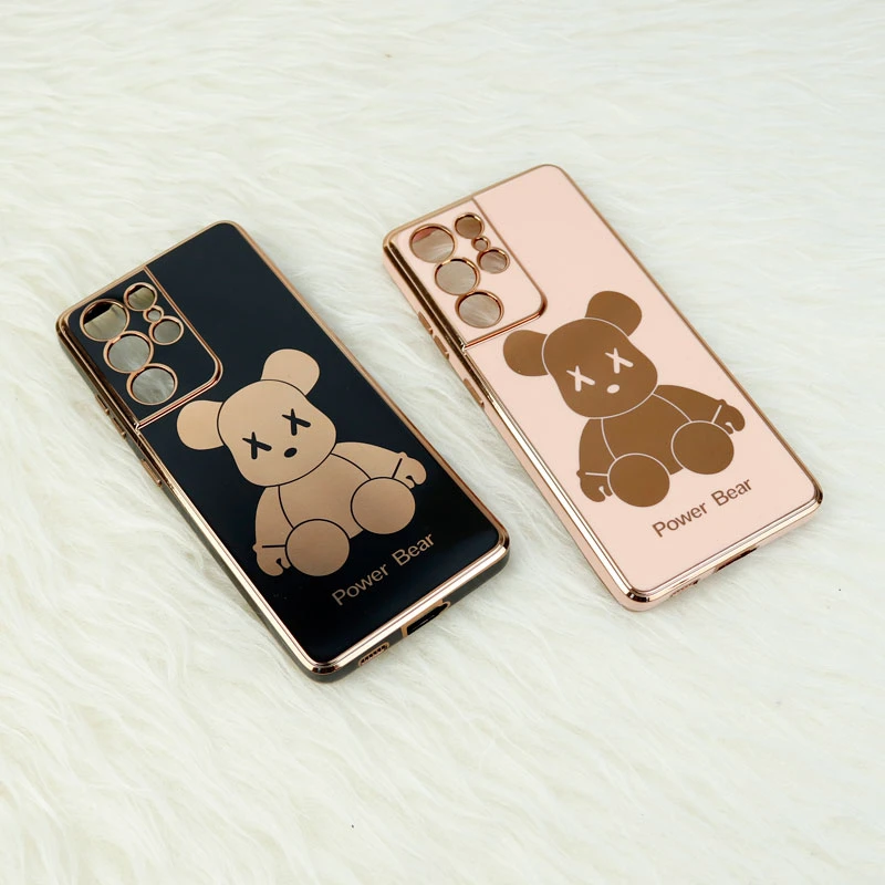 قاب My Case Power Bear سامسونگ Galaxy S21 Ultra محافظ لنزدار