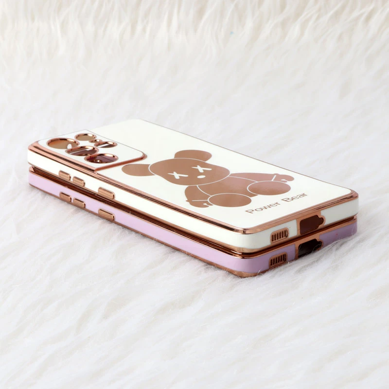 قاب My Case Power Bear سامسونگ Galaxy S21 Ultra محافظ لنزدار