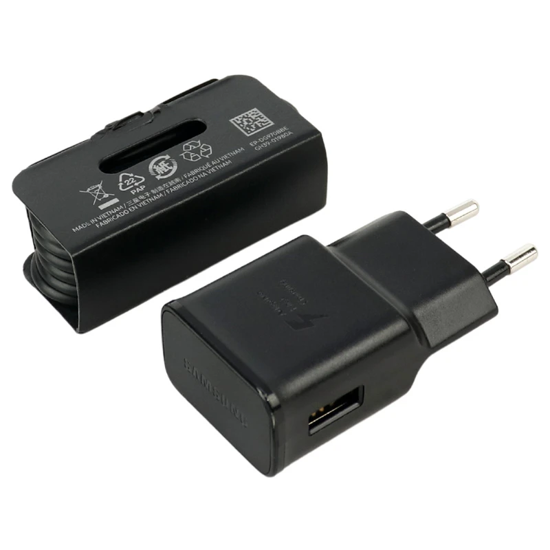 شارژر دیواری اورجینال 15 وات سامسونگ S8 EP-TA200 2A + کابل تایپ سی