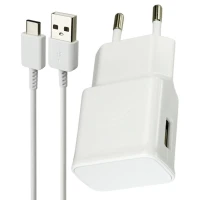 شارژر دیواری فست شارژ اورجینال Samsung S8 EP-TA200 2A 15W + کابل تایپ سی