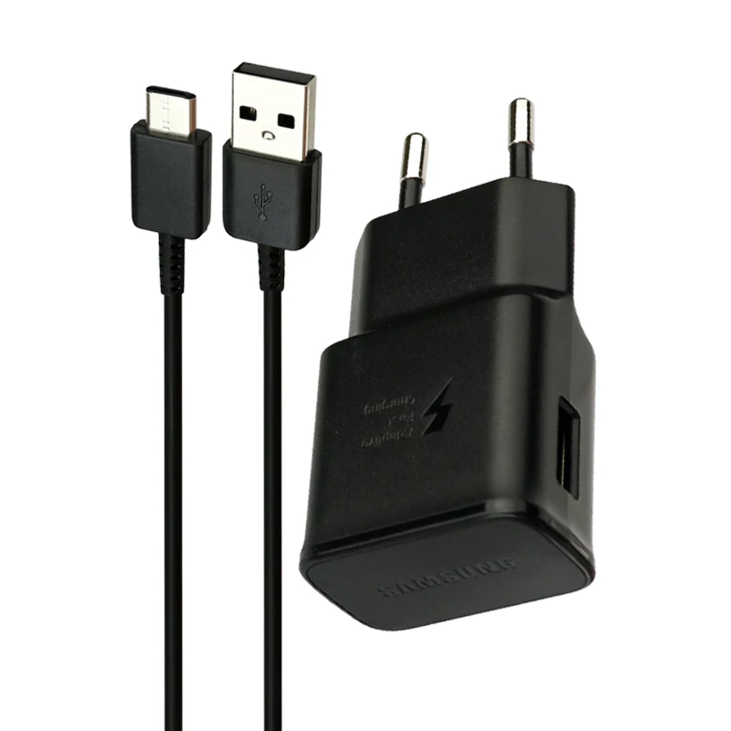 شارژر دیواری اورجینال 15 وات سامسونگ S8 EP-TA200 2A + کابل تایپ سی