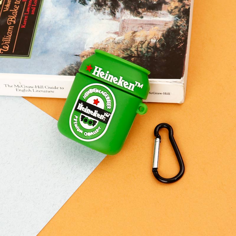 محافظ ایرپاد سیلیکونی طرح Heineken سبز