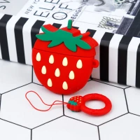 محافظ AirPods Pro سیلیکونی توت فرنگی
