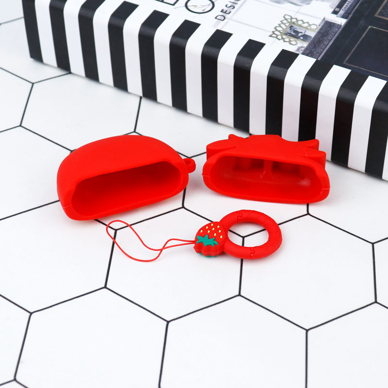 محافظ AirPods Pro سیلیکونی توت فرنگی