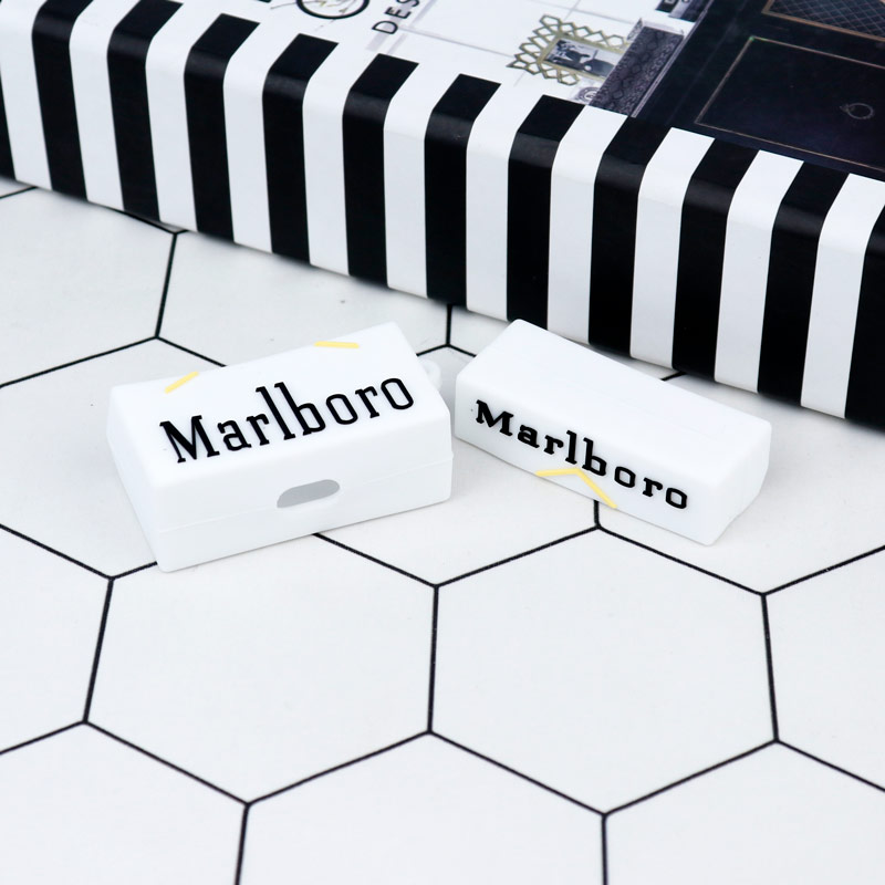 محافظ AirPods Pro سیلیکونی Marlboro سفید
