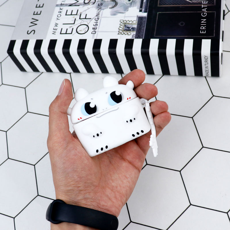 محافظ AirPods Pro سیلیکونی بی دندون سفید