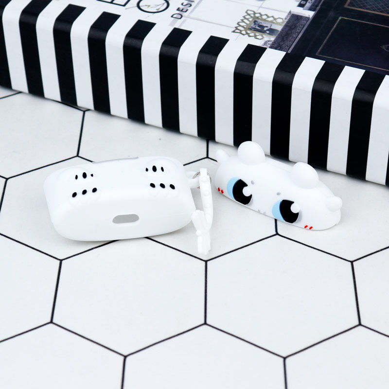 محافظ AirPods Pro سیلیکونی بی دندون سفید