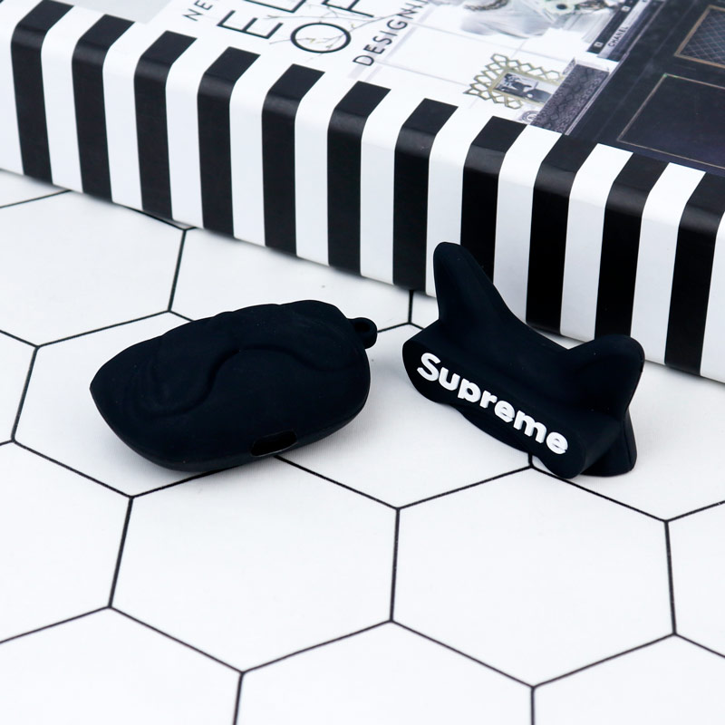 محافظ AirPods Pro سیلیکونی Supreme مشکی