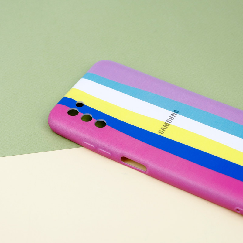 قاب محافظ لنزدار رنگین کمانی Highcopy سامسونگ Samsung Galaxy A03s سری A