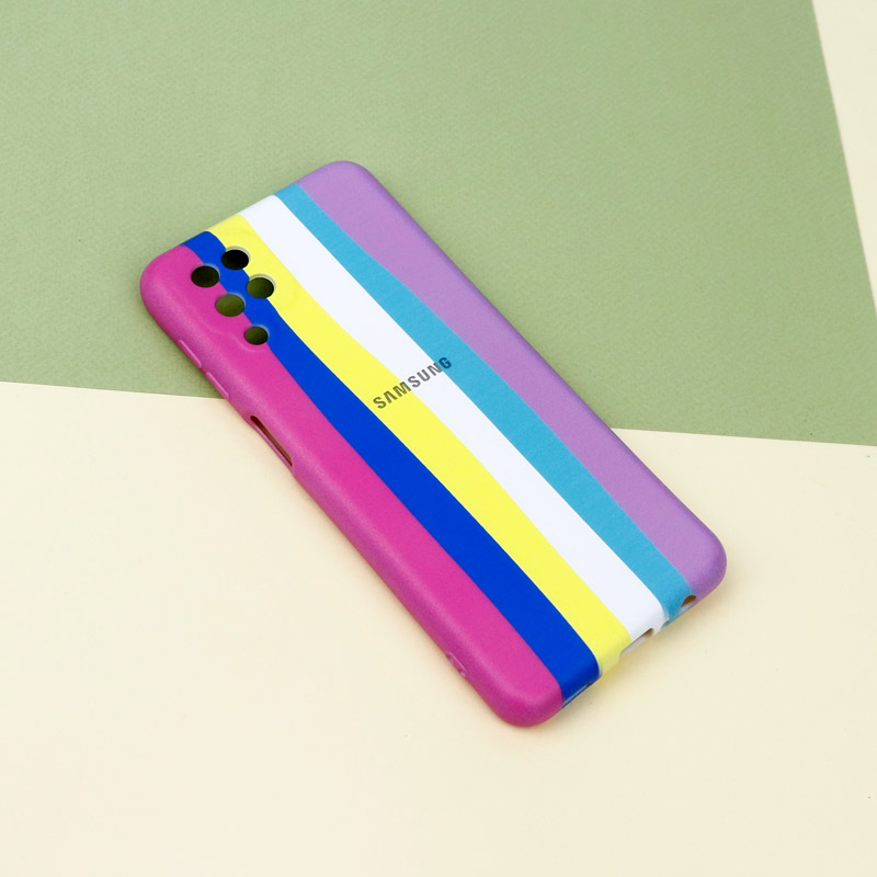 قاب محافظ لنزدار رنگین کمانی Highcopy سامسونگ Samsung Galaxy A12 سری A