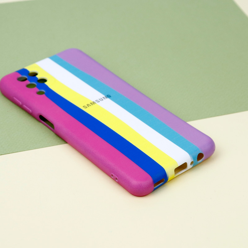 قاب محافظ لنزدار رنگین کمانی Highcopy سامسونگ Samsung Galaxy A12 سری A