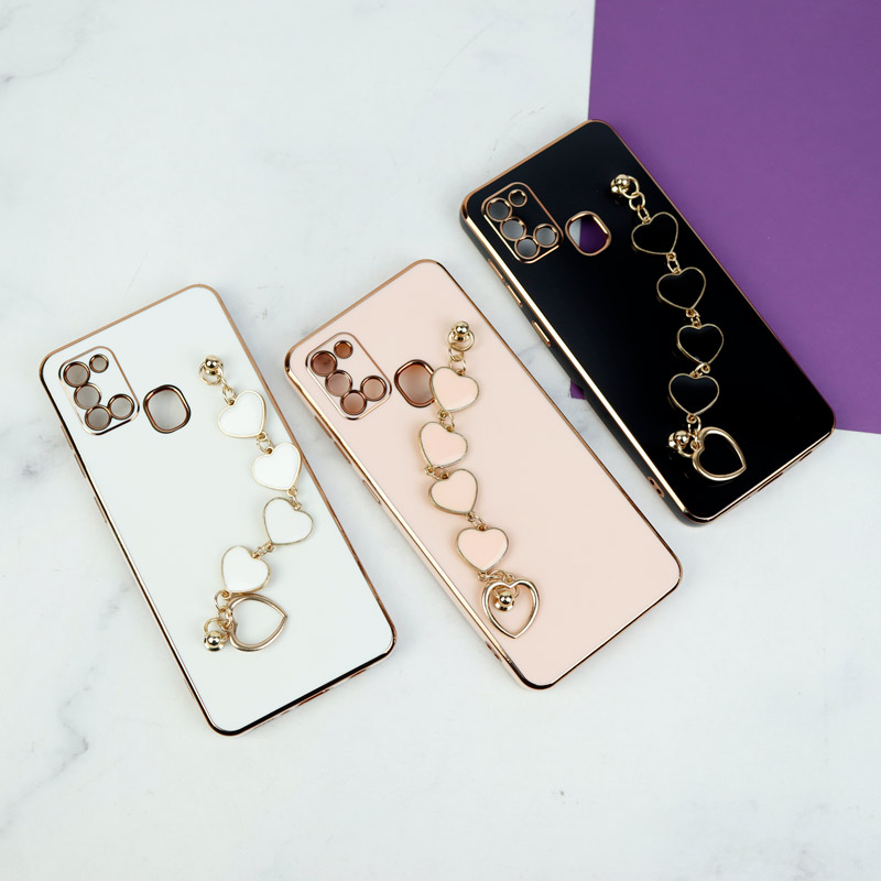 قاب My Case محافظ لنزدار + بند آویز Samsung Galaxy A21s