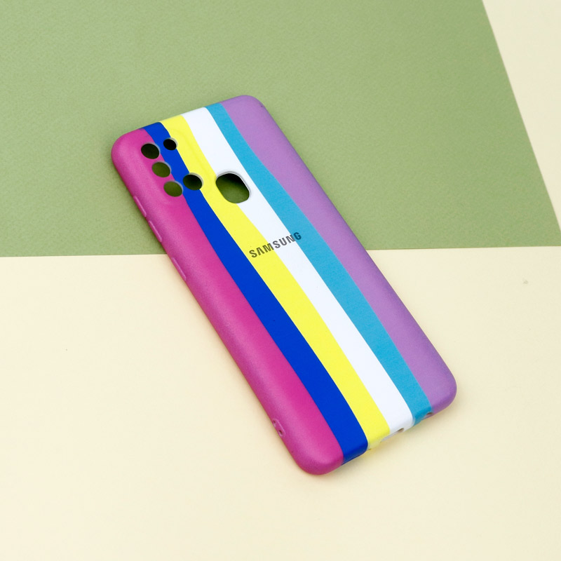 قاب محافظ لنزدار رنگین کمانی Highcopy سامسونگ Samsung Galaxy A21s سری A