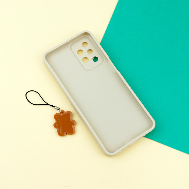 قاب عروسکی خرس برجسته محافظ لنزدار + آویز خرسی Samsung Galaxy A23