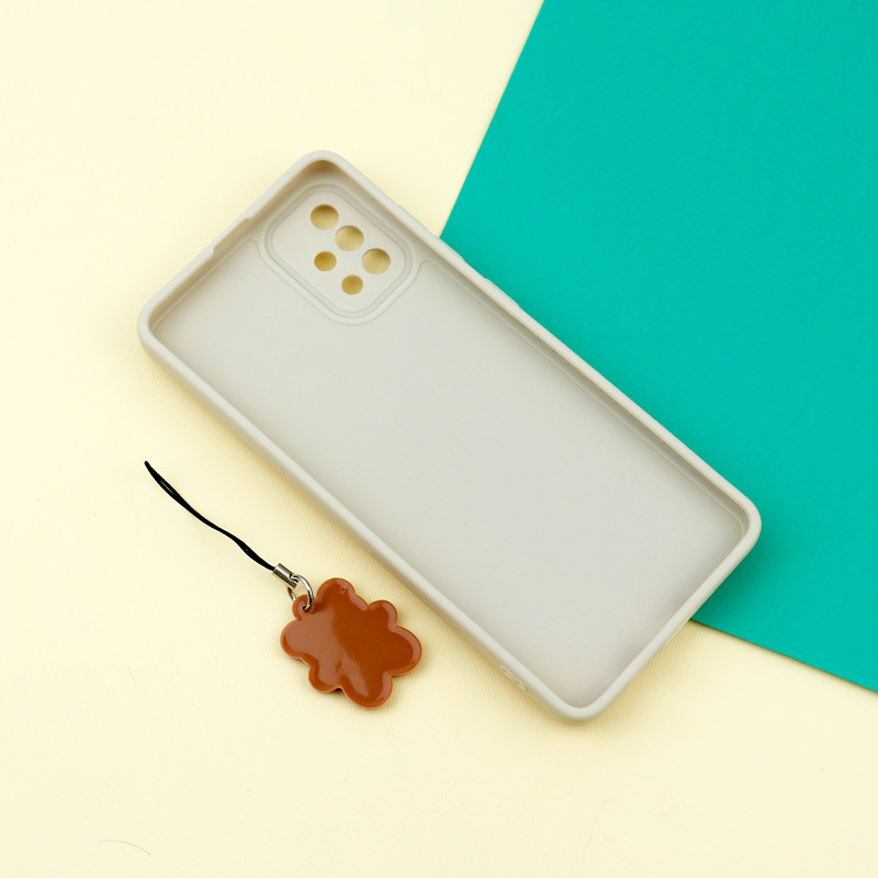 قاب عروسکی خرس برجسته محافظ لنزدار + آویز خرسی Samsung Galaxy A51