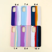 قاب سیلیکونی رنگین کمانی طرح بافت Samsung Galaxy A53 5G