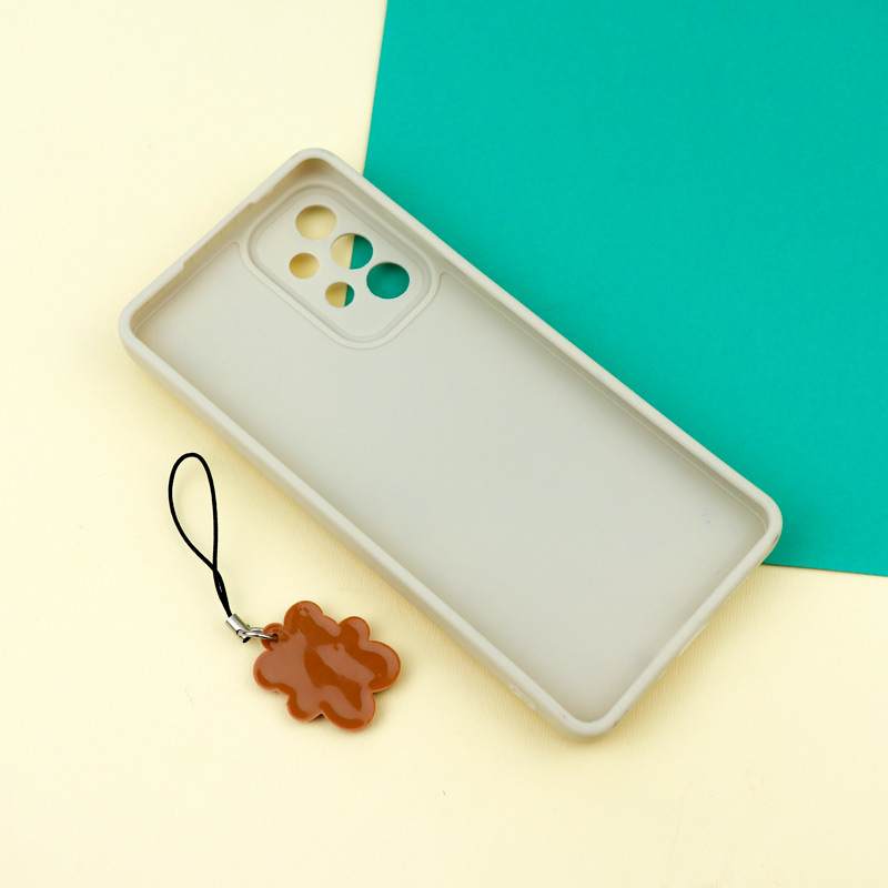 قاب عروسکی خرس برجسته محافظ لنزدار + آویز خرسی Samsung Galaxy A73