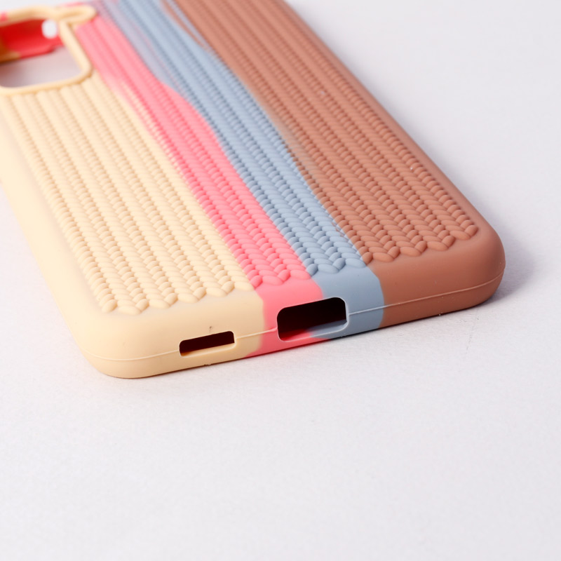قاب سیلیکونی رنگین کمانی طرح بافت Samsung Galaxy S21 FE 5G