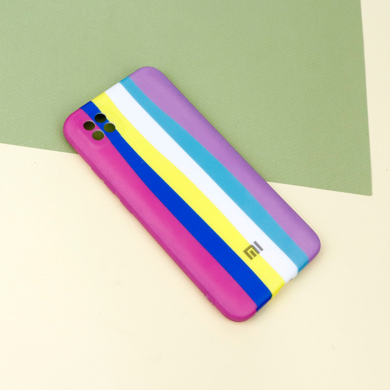 قاب محافظ لنزدار رنگین کمانی Highcopy شیائومی Xiaomi Poco C3 سری A