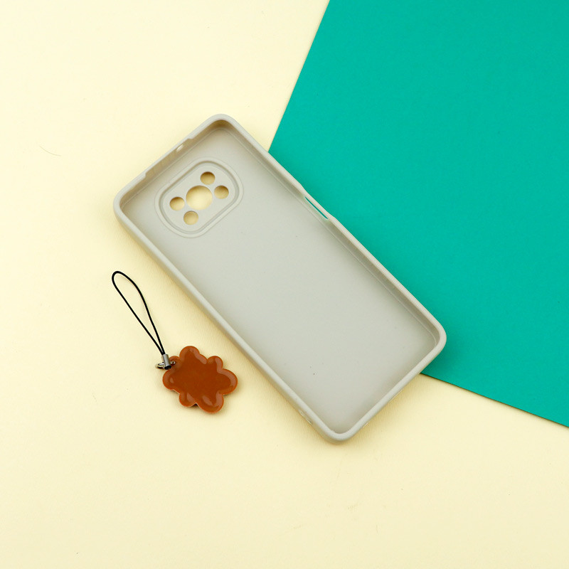 قاب عروسکی خرس برجسته محافظ لنزدار + آویز خرسی Xiaomi Poco X3