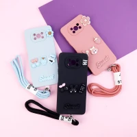 قاب عروسکی برجسته محافظ لنزدار + بند آویز Xiaomi Poco X3