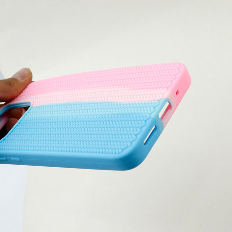 قاب سیلیکونی اورجینال رنگین کمانی طرح بافت Xiaomi Redmi 10C